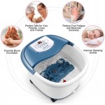 Foot Spa Bath Massager with Heat and Bubble Jets Electric Shiastu Massage Rollers Motorized Maize Massage Rollers Pedicure Stone Mani/Pedi Soak Tub Home Bucket Heating Foot Spa Machine