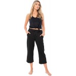 Sexy Basics Women's 3 Pack Soft French Terry Fleece Casual/Active Comfy Capri Jogger Yoga Bottom Lounge & Sweatpants