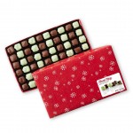 Fannie May Holiday Wrap Mint Meltaways, Milk Chocolate and Pastel Candy with a Mint Chocolate Center, Christmas Candy Gift Box, 1 Lb