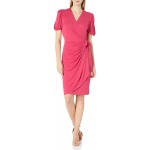 Lark &amp; Ro Women&#39;s Gathered Puff Sleeve Wrap Dress