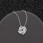 Ross-Simons Italian Sterling Silver Love Knot Pendant Necklace