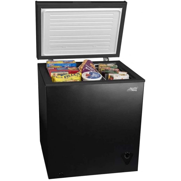 5 cu ft Chest Freezer for Your House, Garage, Basement, Apartment, Kitchen, Cabin, Lake House, Timeshare, or Business