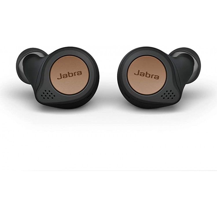 Jabra Elite Active 75t True Wireless Bluetooth Earbuds, Copper Black – Wireless Earbuds for Running and Sport, Charging Case Included, 24 Hour Battery, Active Noise Cancelling Sport Earbuds