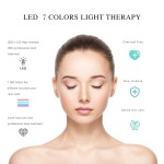 LED Skin Mask-CE Cleared Pro 7 LED Skin Care Mask for Face and Neck Skin Rejuvenation Light Therapy Facial Care Mask and Optical Cosmetic Mask Portable for Home and Travel Use…