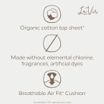 La Vie Organic Cotton Top Sheet* Pads with Wings, Overnight, Long, 40 Count (4 Packs of 10)