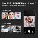 Kodak Mini Shot 3 Retro 3x3” Portable Wireless Instant Camera &amp; Photo Printer, Compatible with iOS, Android &amp; Bluetooth, Real Photo HD 4Pass Technology &amp; Laminated Finish, Premium Quality – White