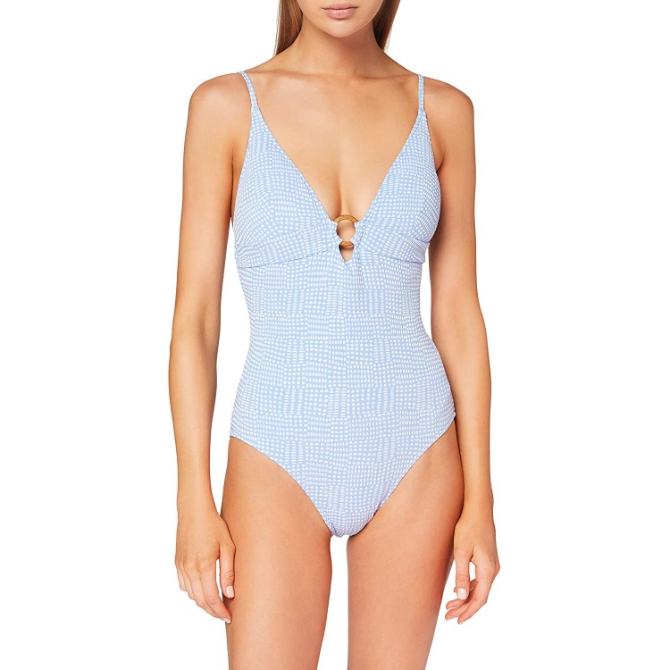 Seafolly Women's Halter One Piece Swimsuit with Cross Back