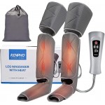 RENPHO Leg Massager with Heat for Circulation, Air Compression Calf Thigh Foot Massage, Adjustable Wraps Design, with 6 Modes 3 Intensities 2 Heat, Gifts for Muscles Relaxation