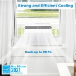 Midea U Inverter Window Air Conditioner 12,000BTU, U-Shaped AC with Open Window Flexibility, Robust Installation,Extreme Quiet, 35% Energy Saving, Smart Control, Alexa, Remote, Bracket Included