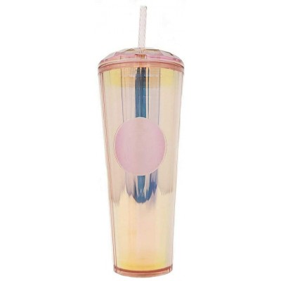 Summer 2020 Orange Kaleidoscope Iridescent Dome Tumbler 24 oz