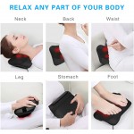 Back Massager with Heat- ROCKBIRDS Deep Tissue Kneading Shiatsu Neck Massager for Shoulder, Lower Back, Leg, Foot, Ideal Christmas Birthday Gifts for Dad/Women /Father/Mother (Black)