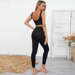 OLCHEE Women&#39;s 2 Piece Tracksuit Workout Outfits - Seamless High Waist Leggings and Stretch Sports Bra Yoga Activewear Set