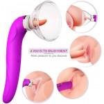 Clitoral Sucking Licking Vibrator, G Spot Tongue Vibrator with 8 Suction Modes & 10 Tail Vibration Modes & 5 Licking Modes, Sex Toy for Women Oral Stimulator Nipple Clit Anal, Rechargeable&Waterproof