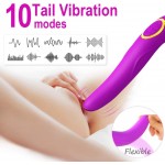 Clitoral Sucking Licking Vibrator, G Spot Tongue Vibrator with 8 Suction Modes & 10 Tail Vibration Modes & 5 Licking Modes, Sex Toy for Women Oral Stimulator Nipple Clit Anal, Rechargeable&Waterproof