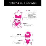 Yandy Sheer Lace Cups Underwire Teddy Set Fishnet Sides Snap Crotch Cheeky Cut &amp; Thigh Highs