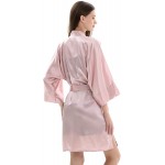 ZIMASILK 22 Momme 100% Pure Mulberry Silk Robe for Women, Pure Color Long Kimono Bathrobes Soft Nightgown