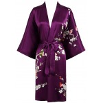 Grace Silk 100% Silk Short Robe Kimono