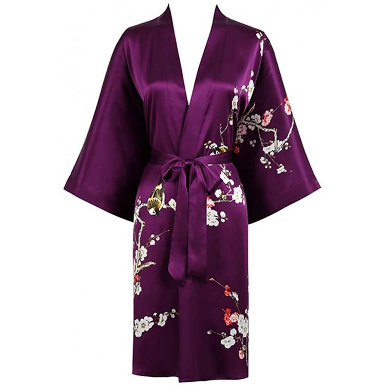 Grace Silk 100% Silk Short Robe Kimono