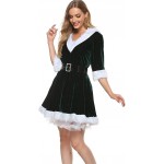 Women&#39;s Mrs. Claus Santa Costume Cosplay Christmas Dress Costume