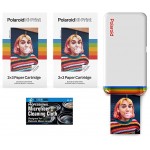 Polaroid Hi-Print - Bluetooth Connected 2x3 Pocket Phone Photo Printer with 2 Polaroid Hi·Print 2x3 Paper Cartridges (40 Sheets) and Microfiber Cloth