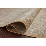 Chris Loves Julia x Loloi Rosemarie ROE-01 Gold / Sand Oriental Area Rug 9&#39;-0&#34; x 12&#39;-0&#34;