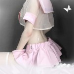 YOMORIO Lolita Anime Schoolgirl Uniform Cute and Sexy Sailor Cosplay Lingerie Japanese Underwear