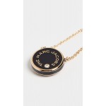 The Marc Jacobs Women&#39;s The Medallion Pendant Necklace, Black, One Size