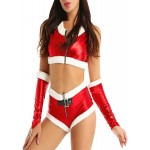 Freebily Women&#39;s Christmas Sexy Lingerie Set Costume Mrs. Claus Xmas Santa Cosplay Fancy Outfit