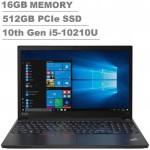 2020 Lenovo ThinkPad E15 15.6" FHD Full HD (1920x1080) Business Laptop (Intel 10th Quad Core i5-10210U (Beat i7-8550U), 16GB DDR4 RAM, 512GB SSD) Type-C, HDMI, Windows 10 Pro IST Computers