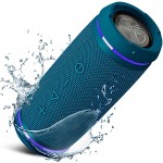 TREBLAB HD77 Blue - Premium Bluetooth Portable Speaker - 360° HD Surround Sound - Wireless Dual Pairing - 25W of Stereo Sound - DualBass Technology - IPX6 Waterproof Design with up to 20H of Run Time