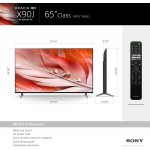 Sony X90J 65 Inch TV: BRAVIA XR Full Array LED 4K Ultra HD Smart Google TV with Dolby Vision HDR and Alexa Compatibility XR65X90J- 2021 Model