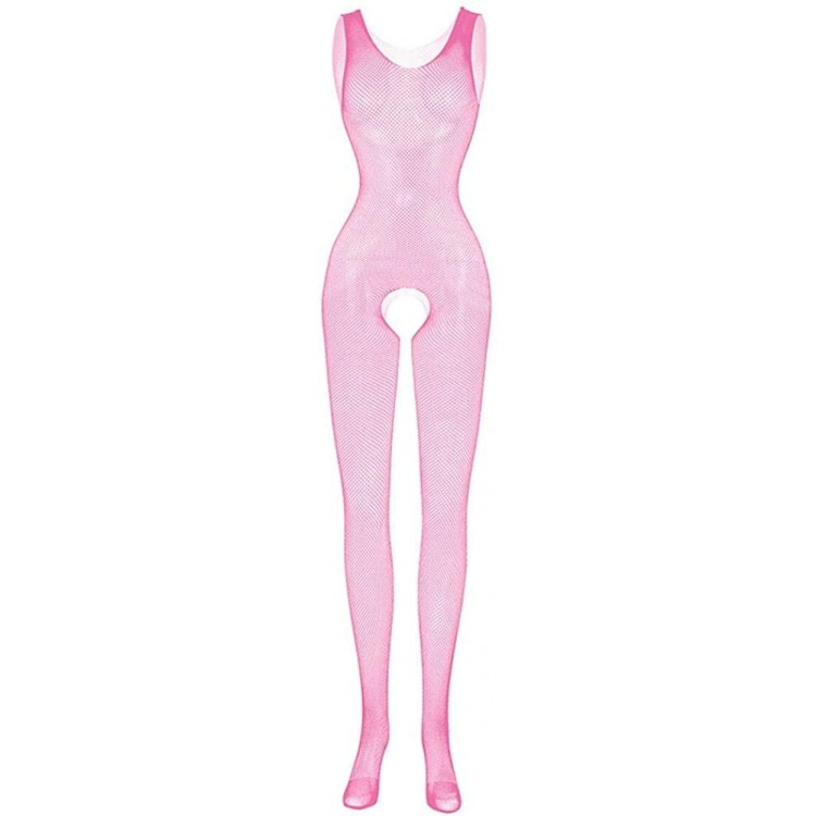 LXLXCS Lingerie for Women Sexy Erotic Clothing Bodystocking Crotchless Sex Body Stockings Pink,Free Size