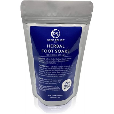 Herbal Foot Soak (20 Tea Bags) - Herbal Bath Soak for Feet w/ Traditional Chinese Medicinal Herbs - Herbal Detox Foot Soak to Improve Circulation &amp; Removes Knee, Hip Pain, &amp; Foot Pain