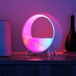 Dekala Arches Alarm Clock White Noise Machine Sunrise Alarm Clock Wake Up Light Light Therapy Lamp Sound Machine Baby for Sleeping Aid Night Light Bluetooth Speaker Desk Lamp Work with Alexa