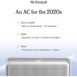 Windmill Air Conditioner: Smart Home AC - Easy to Install - Quiet - Energy Efficient - Side Insulation - Auto-Dimming LED Display - App and Voice-Enabled - 8,300 BTU