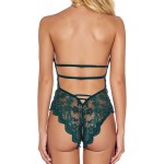 BFSAUHA Women Lace Lingerie Hollow Out Bodysuit Multicolor Pajamas Bra Underwear