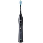 Philips Sonicare FlexCare Whitening Edition Rechargeable Toothbrush Bundle HX6964, Handles DiamondClean Plaque Control Brush Heads USB Charging Travel Cases, Black, (Pack of 2)