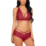 Avidlove Lingerie for Women Strap Babydoll 2 Piece Sexy Bra and Panty Sets