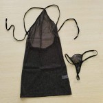 Sexy Sheer Mesh Lingerie for Women Sex, Mini Babydoll Teddy, Halter Dresses Clubwear Temptation Underwear YXF99