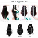 Deove Straight Lace Front Wig 13×4 Straight Human Hair Wig Pre-Plucked 150% Density Brazilian Lace Frontal Human Hair Wigs for Black Women (13x4 Straight Lace Front Wigs, 32 Inch)