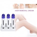 Roll on Hair Removal, Warm Wax Heater Roller Waxing Hot Cartridge Hair Removal with Pedestal, Painless Flawless Professional Hair Removal Machine for Women Men Safe and Effective (3) YXF99