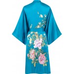 Kwedhonjh women&#39;s 100% silk kimono, short bathrobe pajamas, kimono pajamas