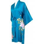 Kwedhonjh women&#39;s 100% silk kimono, short bathrobe pajamas, kimono pajamas