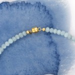 Ross-Simons 45.00 ct. t.w. Aquamarine Bead Necklace in 14kt Yellow Gold With Magnetic Clasp