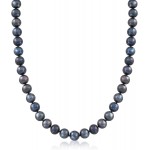 Ross-Simons 8.5-9.5mm Black Cultured Pearl Necklace With Sterling Silver