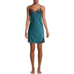 Natori Plume Satin Chemise Medium Deep Sea Green