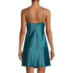 Natori Plume Satin Chemise Medium Deep Sea Green