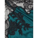 Natori Plume Satin Chemise Medium Deep Sea Green