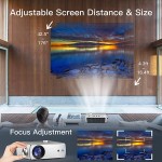 NexiGo Native 1080P WiFi Projector with Dolby_Sound Support, Bluetooth 5.1 , [220ANSI - Over 7500 Lux Brightness], Remote, Compatible with Phone, Computer, HDMI, USB, AV Interfaces