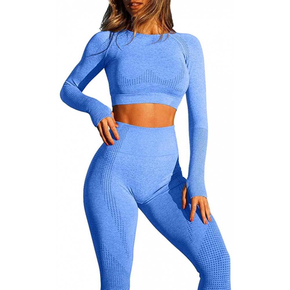 OQQ Workout Outfit for Women 2 Piece Seamless Acid Ghana